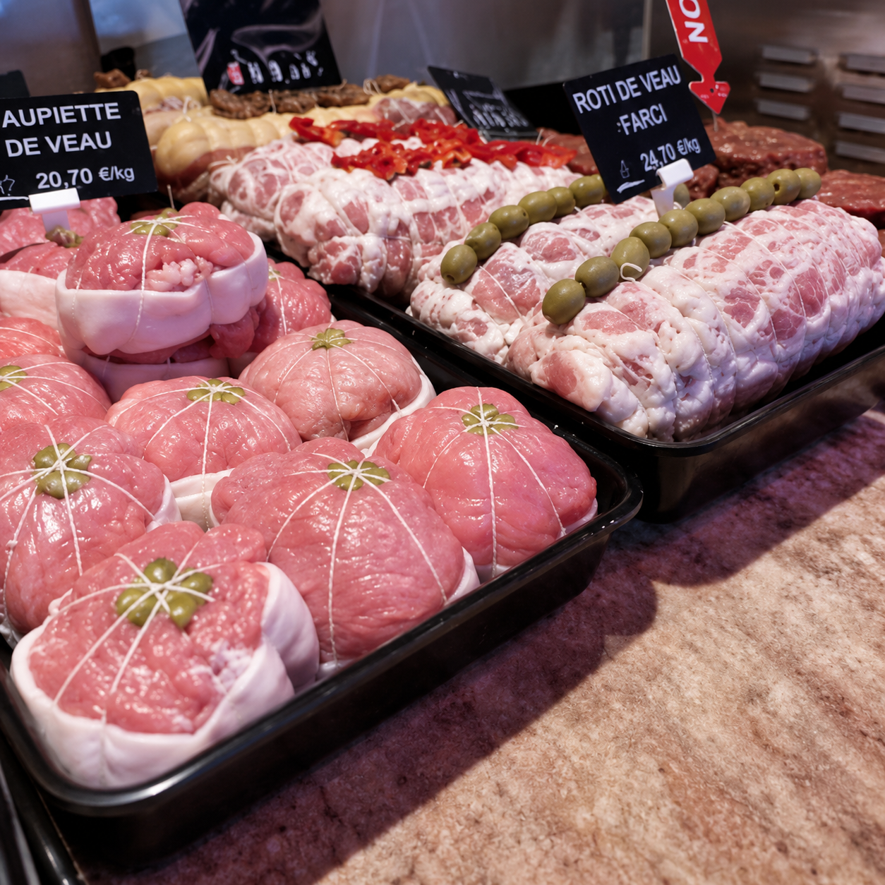 Pièces farcies